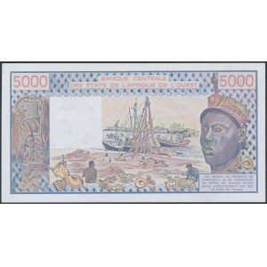 West Africa States, Mali, 5.000 Francs 1990