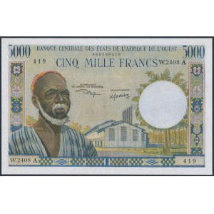 Westafrikanische Staaten, Elfenbeinküste, 5.000 Franken (1966)
