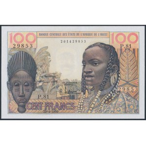 French West Africa, 100 Francs CFA 1959