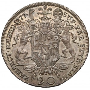 Austria, Joseph Nicholas of Windisch-Graetz, 20 Kreuzer 1777 - very fine