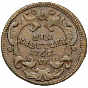 Austria, Maria Theresa, 1 Kreuzer 1762-W, Vienna