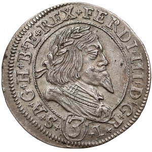 Austria, Ferdinand III - Holy Roman Emperor, 3 Kreuzer 1652, Graz