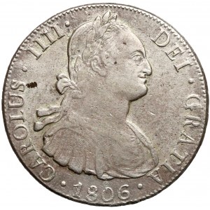 Bolivia, Carlos IV, 8 Real 1806-PTS PJ
