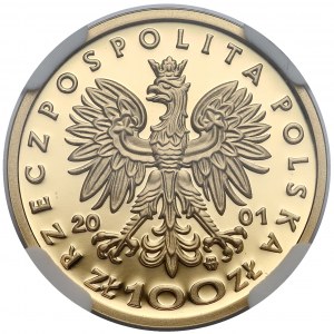 100 złotych 2001 Bolesław III Krzywousty - NGC PF70 UC