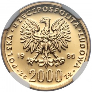 2.000 złotych 1980 Kazimierz I Odnowiciel - NGC PF69 UC
