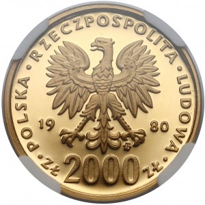 2.000 złotych 1980 Bolesław I Chrobry - NGC PF69 UC