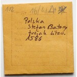 Stefan Batory, Trojak Wilno 1586 - bez herbu