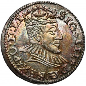 Zygmunt III Waza, Trojak Ryga 1590 - mała głowa