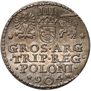 Zygmunt III Waza, Trojak Malbork 1594 - 9o4 - rzadki i piękny