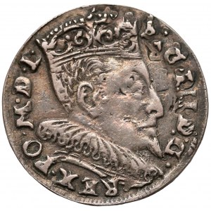 Zygmunt III Waza, Trojak Wilno 1595 - przebity