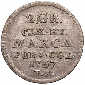 Poniatowski, Półzłotek 1767 FS