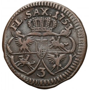 August III Sas, Grosz 1753 - cyfra 3