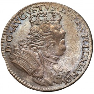 August III Sas, Trojak Lipsk 1754 - pop. buldogowate