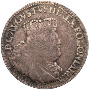 August III Sas, Trojak Lipsk 1754 - pop. szerokie