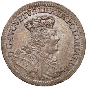 August III Sas, Szóstak Lipsk 1755 - mała głowa