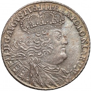 August III Sas, Ort Lipsk 1755 EC - rozeta spina płaszcz