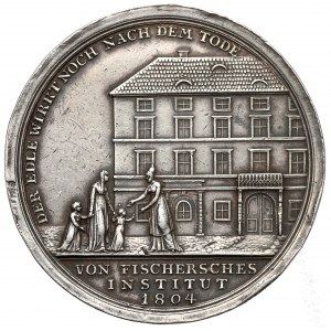 Łotwa, Medal pośmiertny M.W. von Fishera 1804 (FR. LOOS)