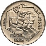 Próba MIEDZIONIKIEL 20 złotych 1974 Górnik, Hutnik... - bez znaku - rzadkość