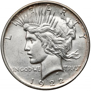 USA, Dollar 1922-D, Denver - Peace Dollar