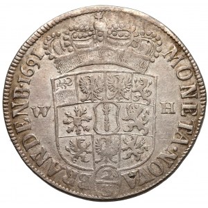 Deutschland, Brandenburg-Preußen, Friedrich I., 2/3 Taler 1691 W-H