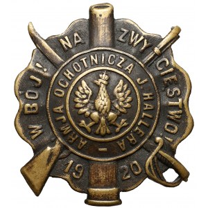 Odznaka Pamiątkowa Armii Ochotniczej Gen. Józefa Hallera z 1920 roku