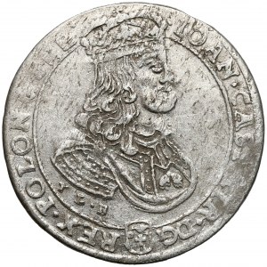 Jan II Kazimierz, Ort Bydgoszcz 1668 TLB - małe popiersie 