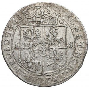 Jan II Kazimierz, Ort Bydgoszcz 1668 TLB - małe popiersie 