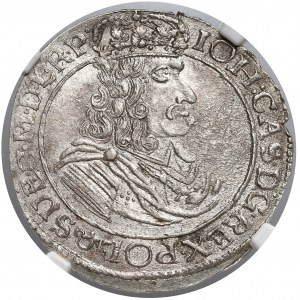 Jan II Kazimierz, Ort Toruń 1664 HD-L - NGC MS62