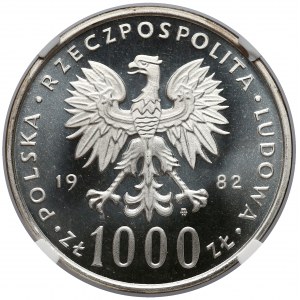 1.000 złotych 1982 Jan Paweł II - NGC MS68