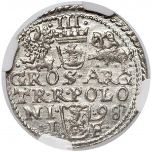 Zygmunt III Waza, Trojak Olkusz 1598 - menniczy