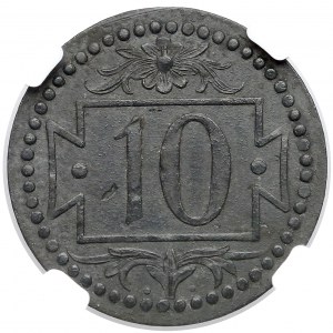 Gdańsk, 10 fenigów 1920 - 54 perełki - NGC MS61