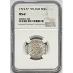 Poniatowski, Półzłotek 1773 A.P. - NGC MS61