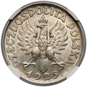 Kobieta i kłosy 1 złoty 1925 Londyn - NGC MS61