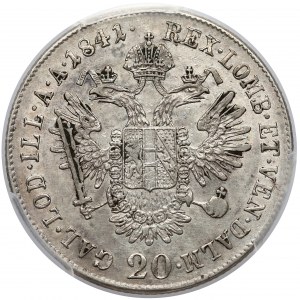 Österreich, Ferdinand I. (Österreich), 20 Kreuzer 1841-A, Wien - PCGS AU53