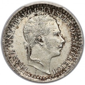 Austria, Franz Joseph I of Austria, 5 Kreuzer 1859-M, Milan - PCGS AU58