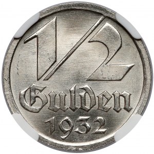 Gdańsk, 1/2 guldena 1932 - NGC MS65