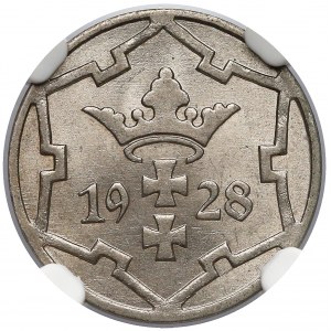 Gdańsk, 5 fenigów 1928 - NGC MS64