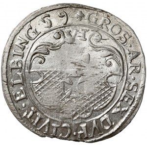 Karol X Gustaw, Szóstak Elbląg 1659 - piękny