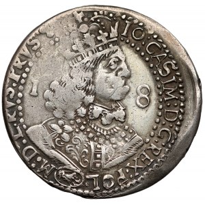 Jan II Kazimierz, Ort Lwów 1656 - bez Złotego Runa - RZADKOŚĆ