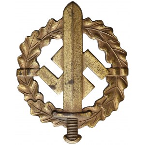 Odznaka Sportowa SA, złota, sygn. W. Redo