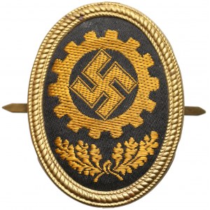 Deutsche Arbeitsfront (DAF), cap badge, marked RZM 376