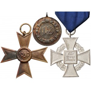 3rd Reich, set of three decorations