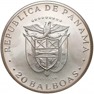Panama, 20 Balboas 1971 - Central American Independence