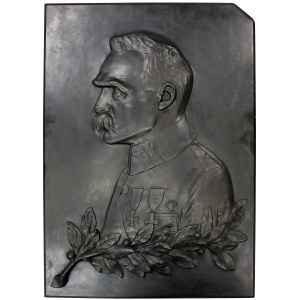 Plakieta (50 x 70 cm) Józef Piłsudski (Chodzicki), Lwów - OLBRZYMIA - rzadkość