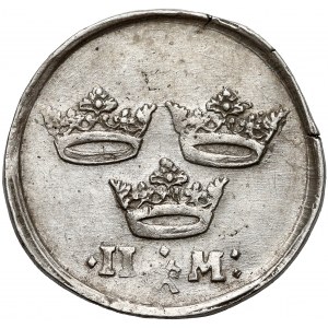 Sweden, Charles X Gustav, 2 Mark (1654), Stockholm