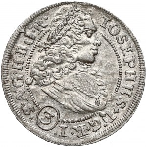 Józef I, Wrocław, 3 krajcary 1706 FN