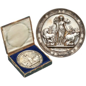 Medal Towarzystwo Rolnicze w Królestwie Polskim 1858 - PIĘKNY 