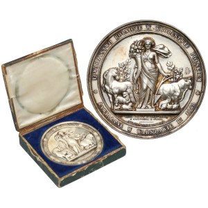 Medal Towarzystwo Rolnicze w Królestwie Polskim 1858 - PIĘKNY 