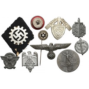 III. Rzesza - zestaw odznak i insygniów