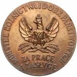 Medal Za Pracę i Zasługę 1926-1927 - z pudełkiem i zaświadczeniem